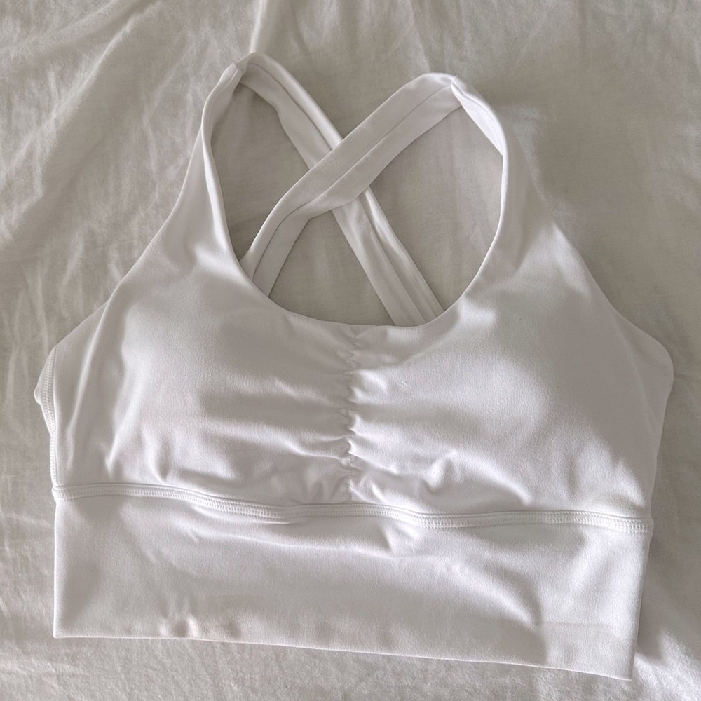 First health performance scrunch sports bra
